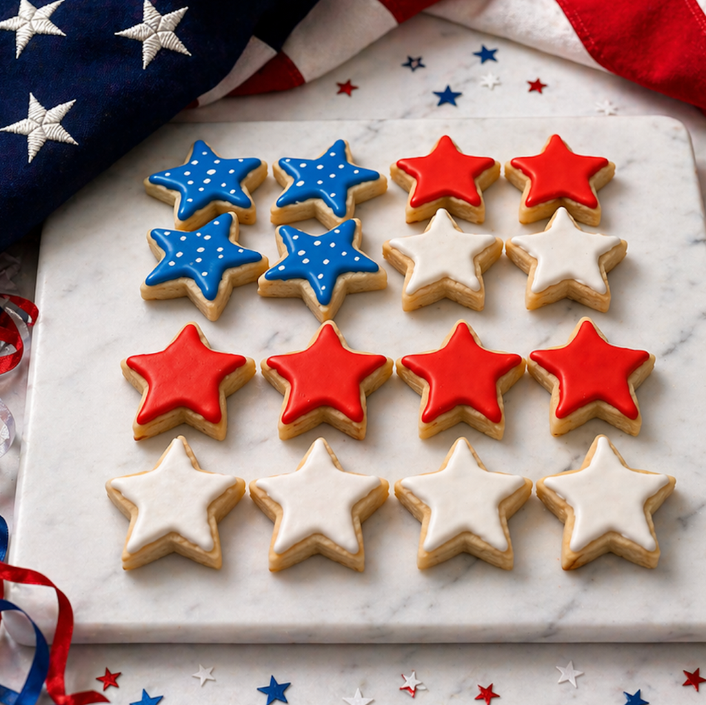 Lil' American Flag Cookies