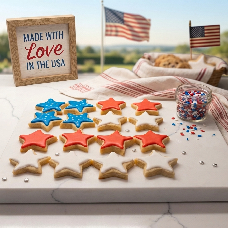 Lil' American Flag Cookies